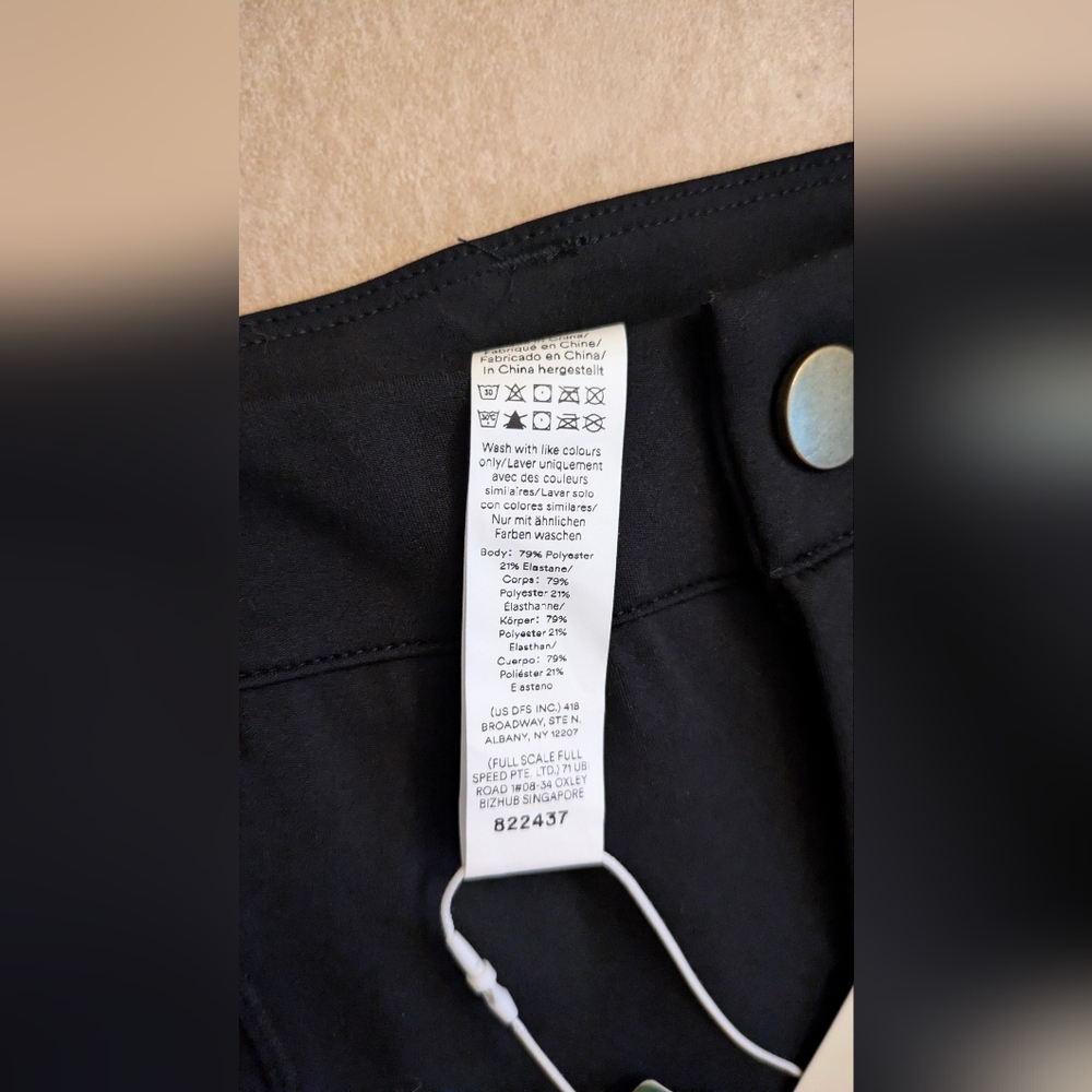 Halara Black Cargo Pants with Button Flap Pockets - Picture 7 of 7